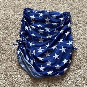 Blue Star Patterned swim bottom coverup